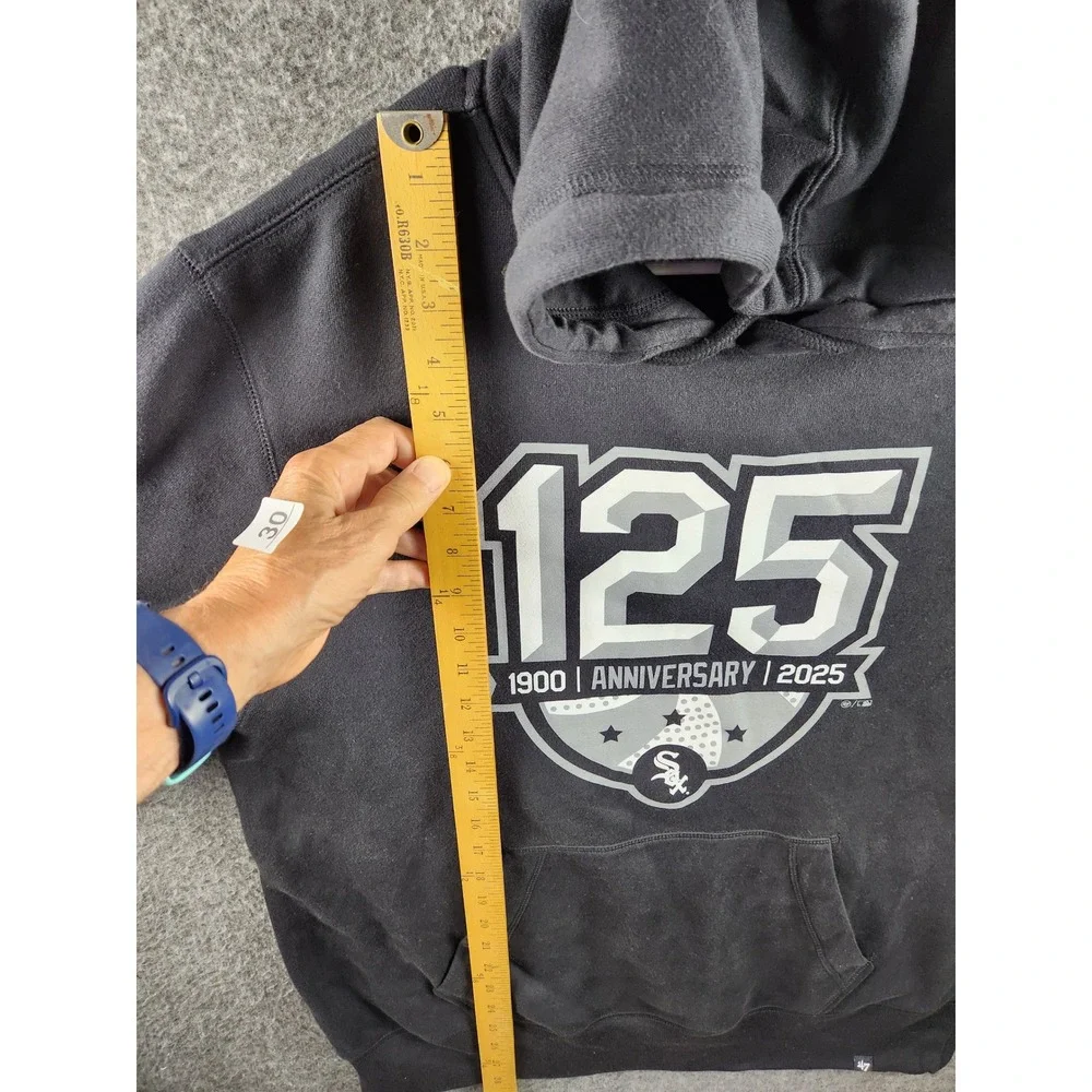 47 Chicago White Sox 125th Anniversary Hoodie Men's Large Black 1900-2025 NWT